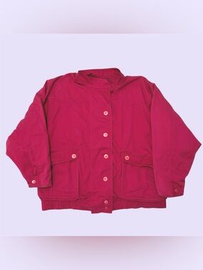 Vintage 90s Northern Spirit Bomber Chore Jacket Cottagecore Pink XL
